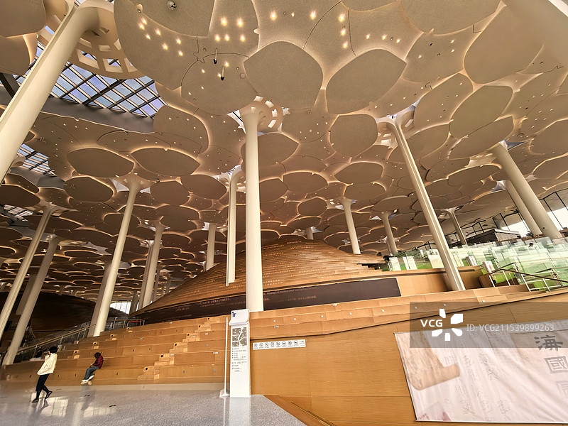 北京城市图书馆内景一隅图片素材