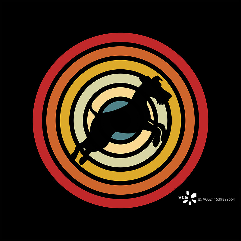 复古的艾尔戴尔犬图片素材