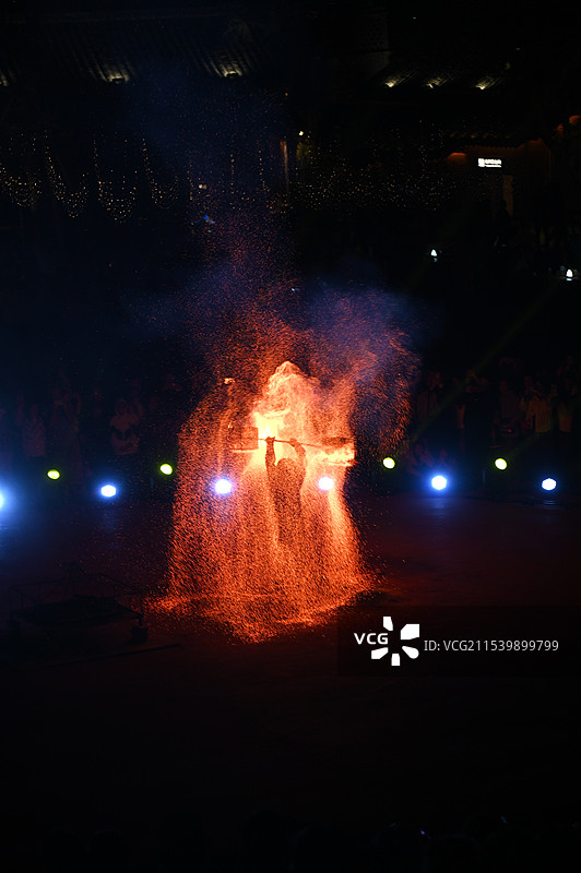 打铁花图片素材