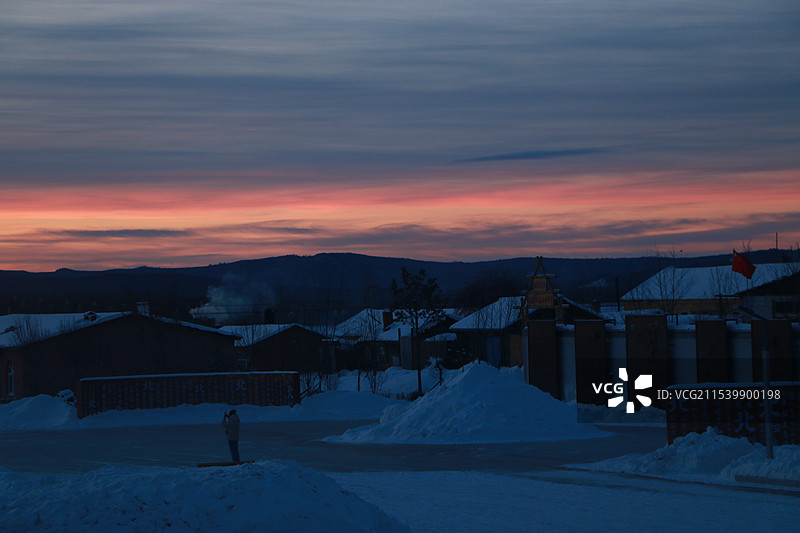 漠河旅行-漠河市区-龙江第一湾图片素材
