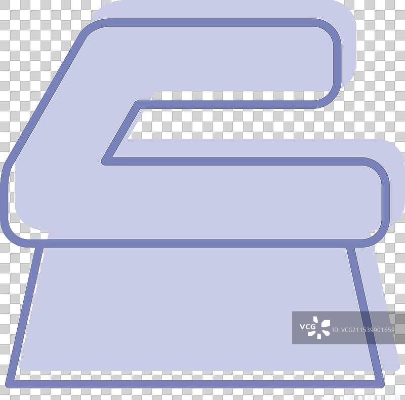 与清洁相关的图标：两个马桶刷符号图片素材