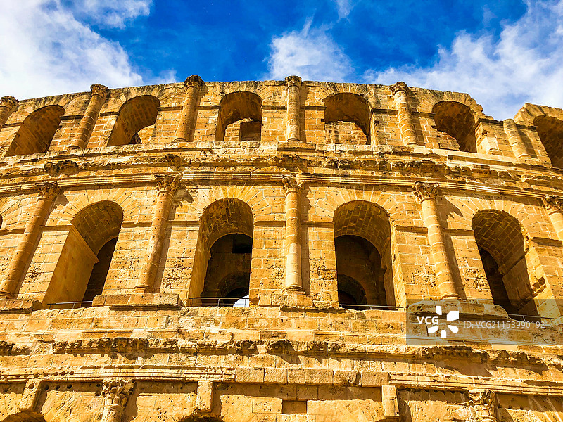 北非 突尼斯 埃尔杰姆 罗马斗兽场 罗马遗迹图片素材