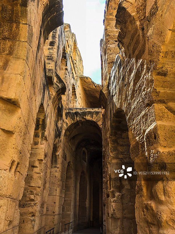 北非 突尼斯 埃尔杰姆 罗马斗兽场 罗马遗迹图片素材