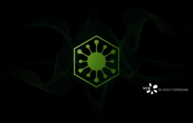 酸性背景上的生物危害标志图片素材