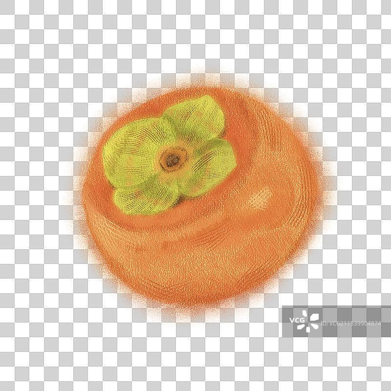 彩铅柿子图片素材