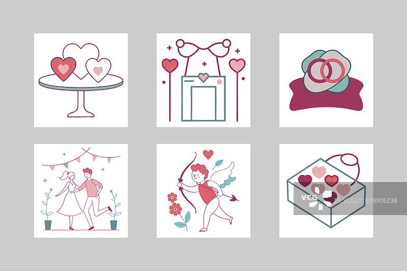 优雅的情人节系列图片素材