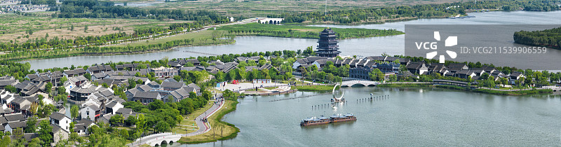 东晋水城初夏图片素材