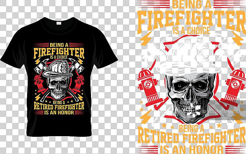 成为消防员是一种选择，退休则是另一种选择。图片素材