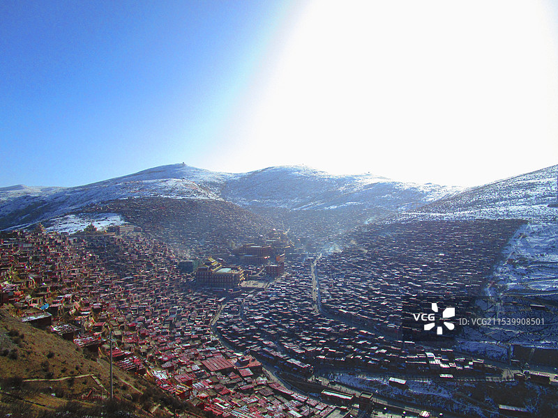色达佛学院图片素材