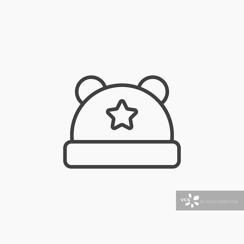 婴儿帽子图标图片素材