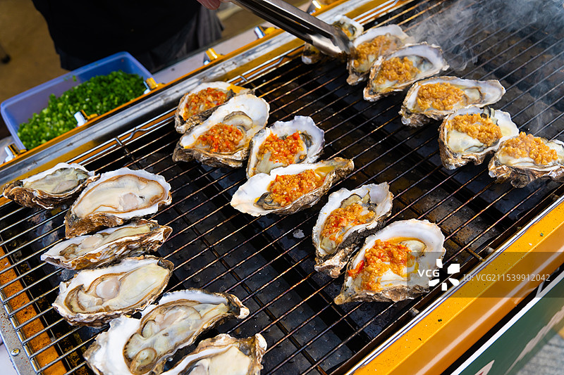 炭烤生蚝、炭烧生蚝图片素材