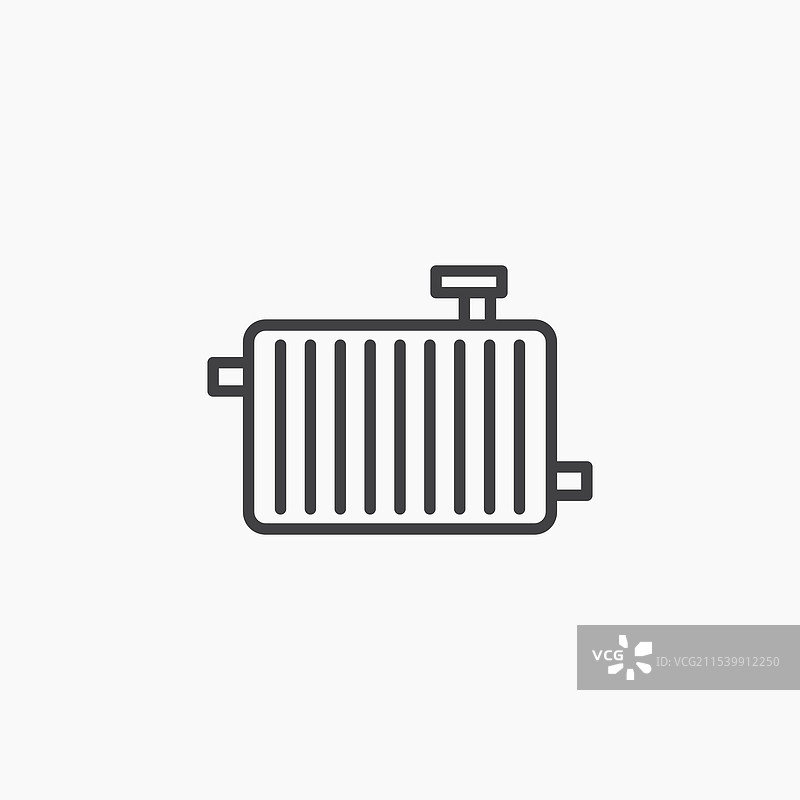 汽车散热器图标图片素材