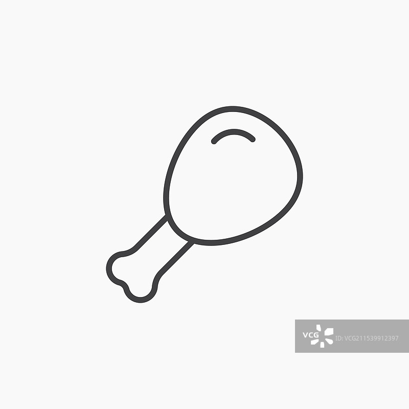 鸡腿图标图片素材