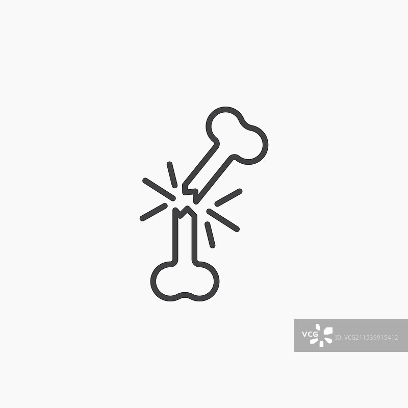 骨折图标图片素材