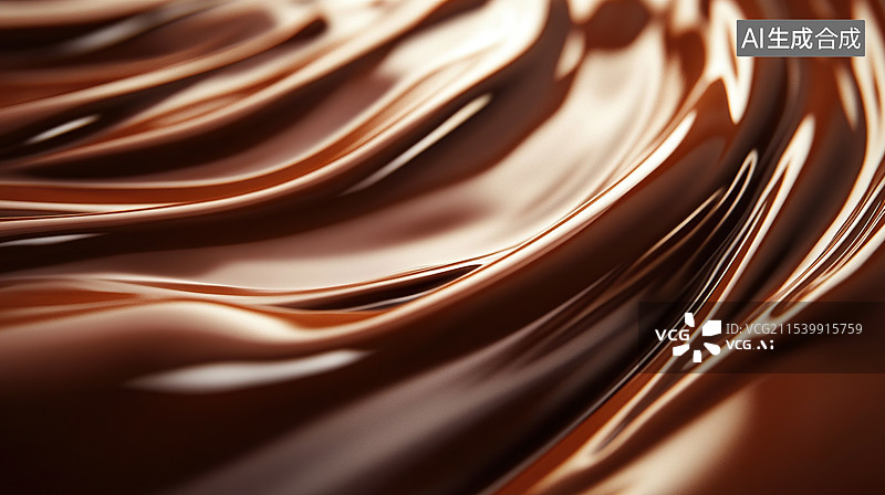 【AI数字艺术】丝滑巧克力图片素材