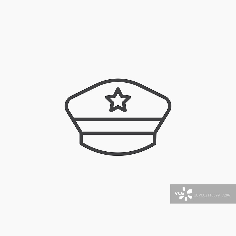 警察帽图标图片素材