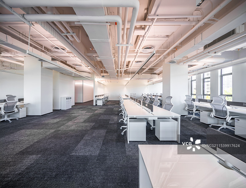 现代办公室会议室，现代办公空间室内空间设计图片素材