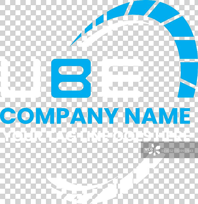 UBE字母标志设计，简单现代的UBE标志图片素材