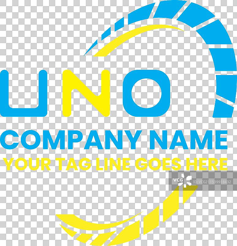 UNO字母标志设计，简单现代的LOGO图片素材