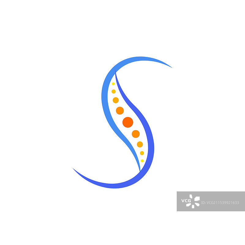 脊柱字母S骨科标志设计图片素材