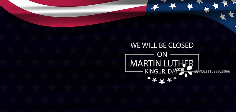 办公室因纪念马丁·路德·金而关闭图片素材