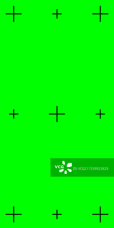 垂直的色度键绿色背景与追踪器图片素材