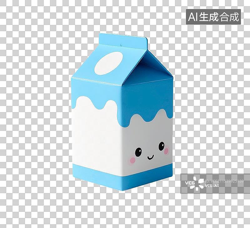 【AI数字艺术】3d牛奶元素图片素材