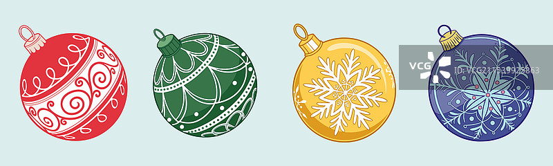 圣诞球图片素材