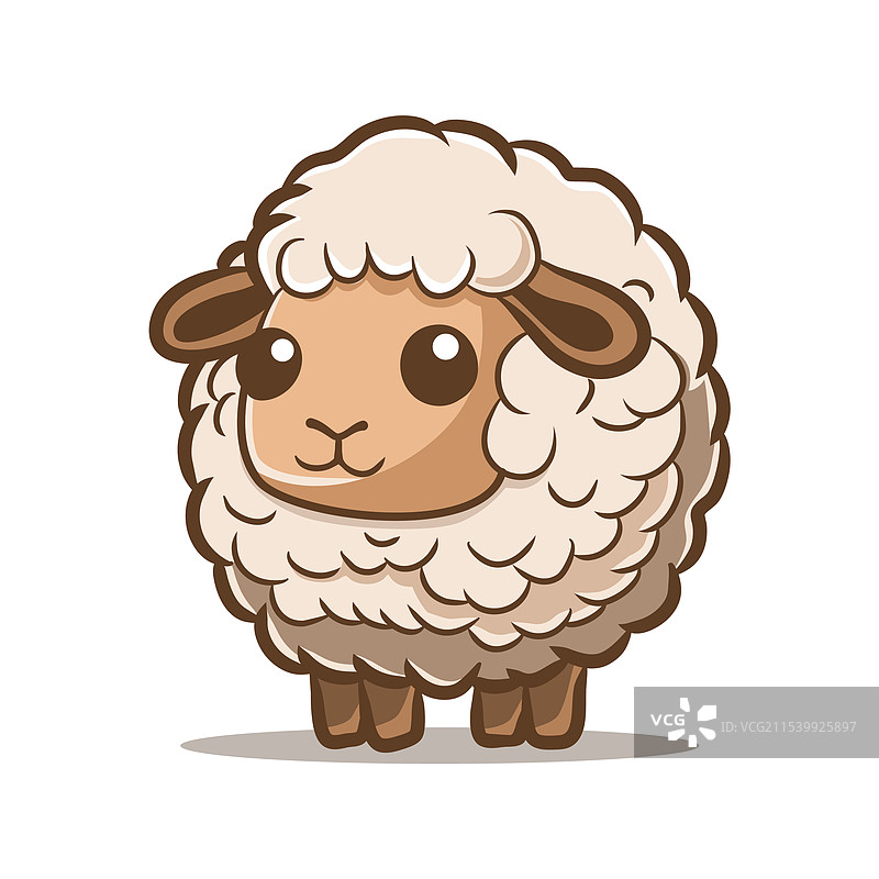 可爱的羊图片素材