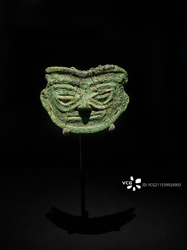 三星堆青铜人面像图片素材