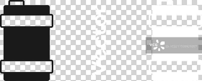 黑色金属啤酒桶图标，透明背景图片素材