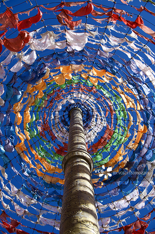 日月山-经幡图片素材