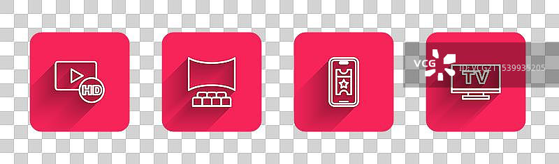 高清电影胶卷框架影院礼堂图片素材