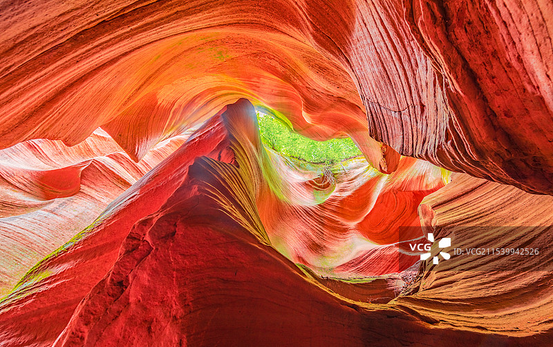 陕西延安甘泉雨岔大峡谷图片素材