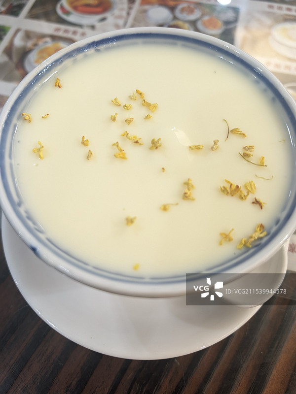 桂花凤凰奶 顺德美食 寻味顺德图片素材