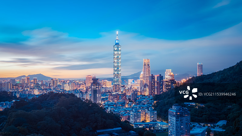 台北的夜图片素材