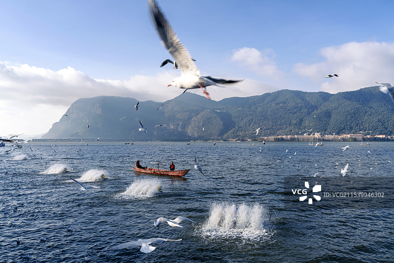 昆明滇池海埂大坝图片素材