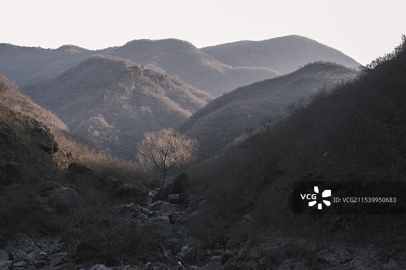 九龙峡谷冬季风光图片素材