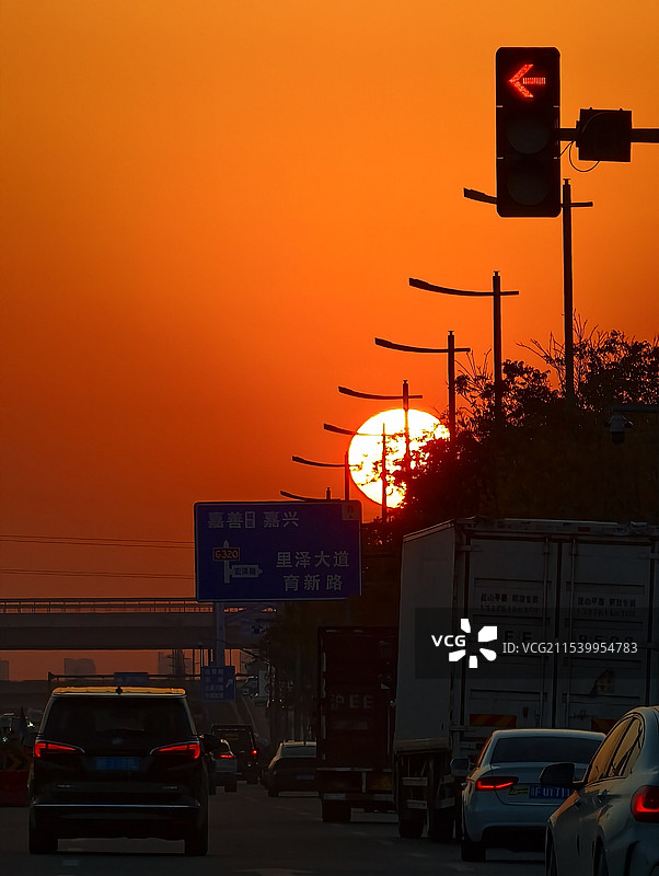 日落夕阳图片素材