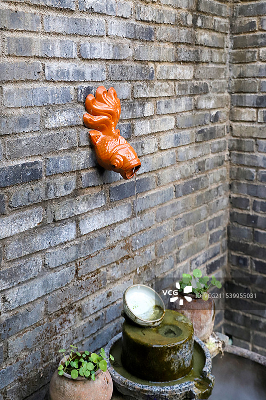 园林一角图片素材