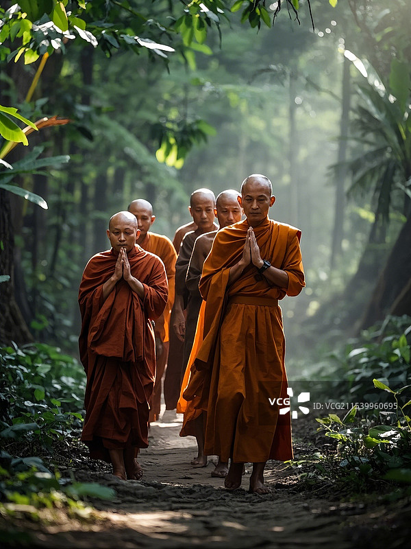 老挝僧人图片素材