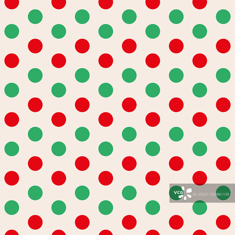红色和绿色圆点无缝图案图片素材