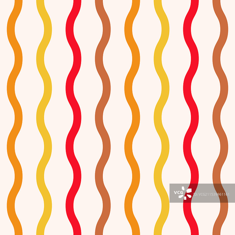 复古横向波浪无缝图案图片素材
