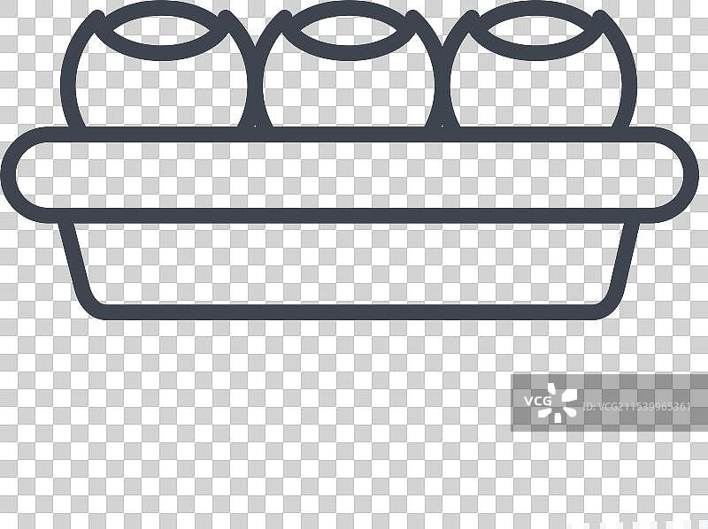 与印度相关的高尔嘎帕图标，线条风格图片素材