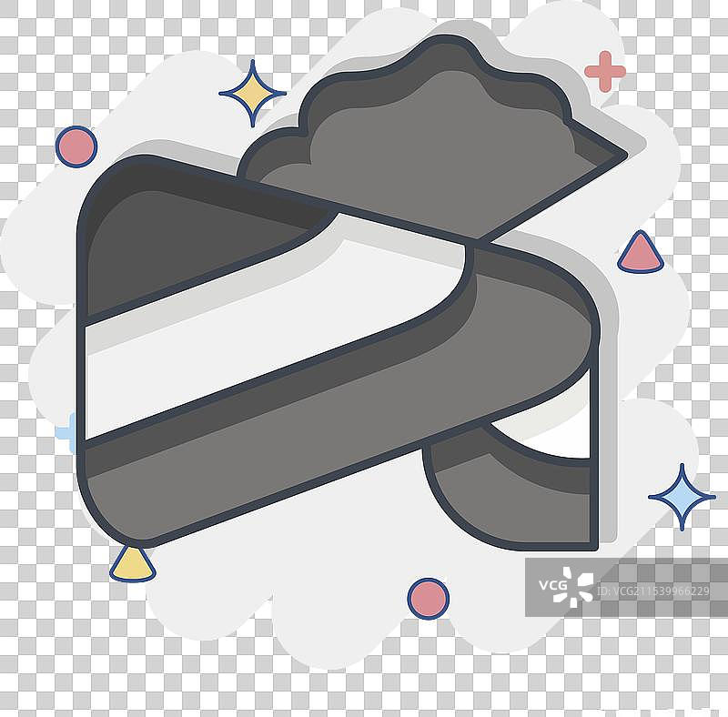 与印度相关的涂鸦风格头巾图标图片素材