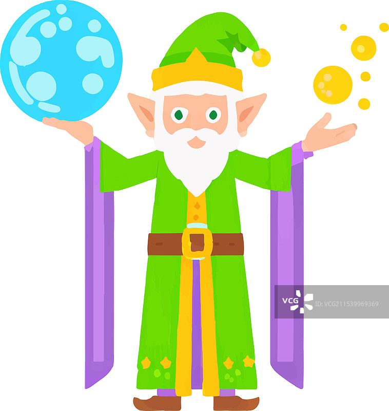 精灵法师桥梁神话传说民间故事图片素材