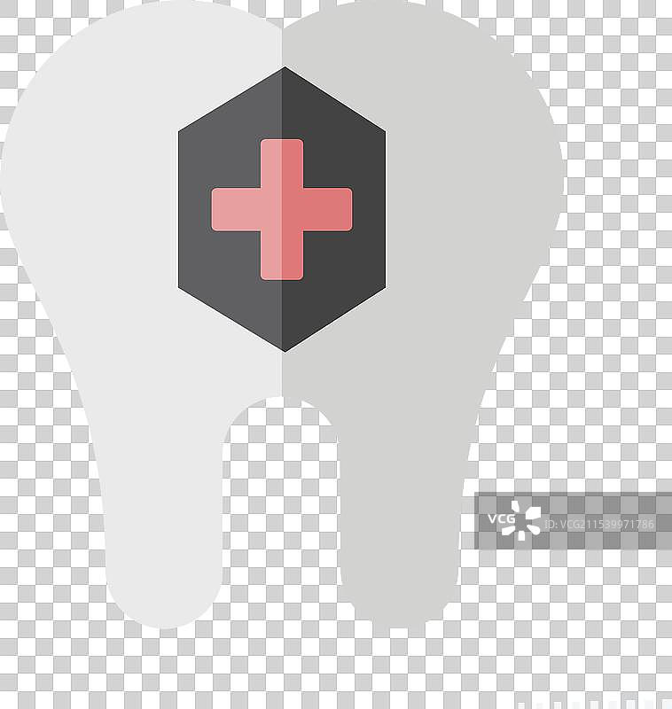 与牙医相关的氟化物图标扁平设计图片素材