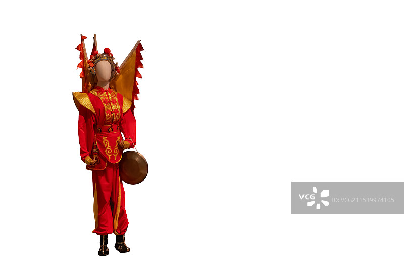 河南安阳，吕村社火演出服装图片素材