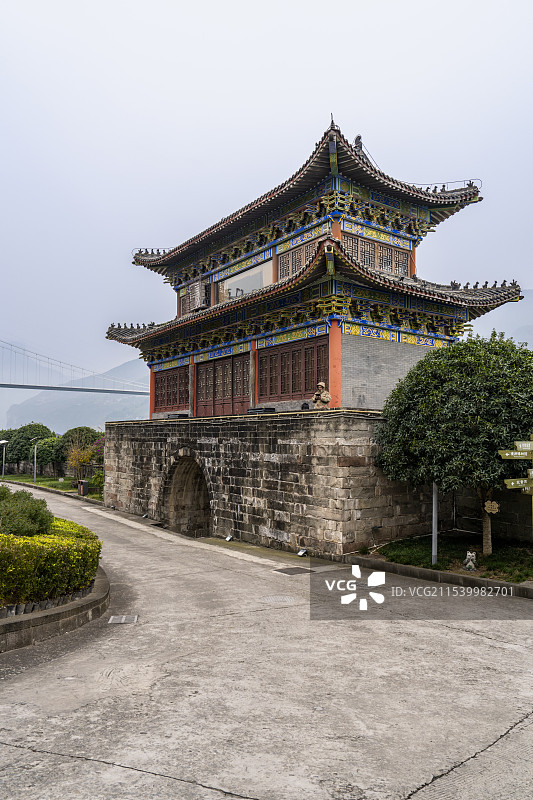重庆奉节夔州古城开济门图片素材
