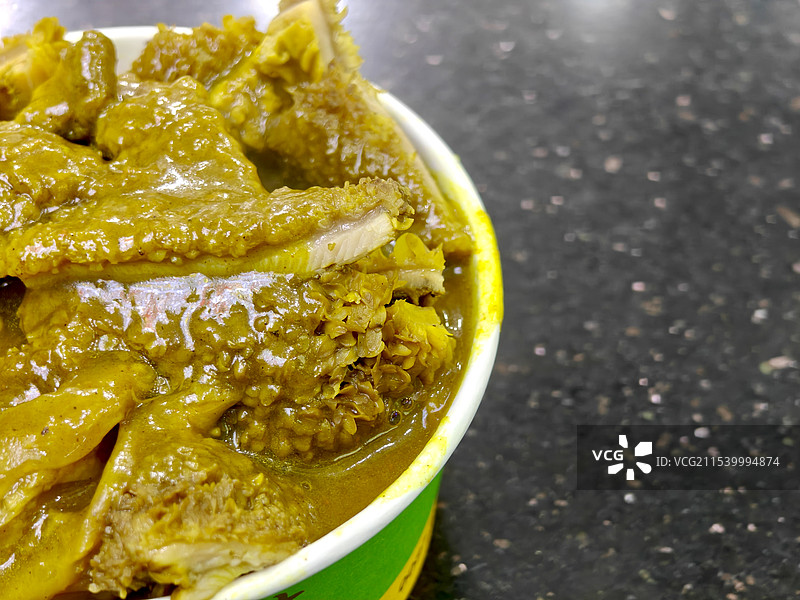 澳门美食之咖喱牛杂图片素材